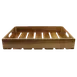 TableCraft CRATE114 Acacia Serving & Display Crate, 20-3/4" x 12-3/4" x 4-1/4", Brown, Fits 1/1 GN Pan 1 image