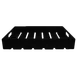 TableCraft CRATE114BK Black Wood Serving & Display Crate, 20-3/4" x 12-3/4" x 4-1/4", Fits 1/1 GN Pan 1 image