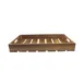 TableCraft CRATE12 - Acacia Brown Serving Crate, 12-3/4" x 10-1/2" x 2-3/4", Fits 1/2 GN Pan 1 image