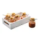 TableCraft CRATE14W White Gastronorm Fourth Size Serving Crate, 10-3/8" x 6-1/2" x 2-3/4", Wood 1 image
