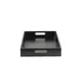 TableCraft CRATESB11BK - Black Wood Serving Crate, 20-7/8" x 12-3/4" x 2-3/4", Cut‑Out Handles 1 image