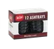 TableCraft CST363B-1 Cash & Carry Ashtray, 3-3/4" x 1-3/4", Stacking, Black Plastic - 12/Pack 1 image