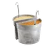 TableCraft CW1312CBL Bain Marie Pot, 5-Qt, 5-5/8"×8-1/2", Cobalt Blue, Cast Aluminum, Cold Hold 1 image