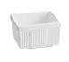 TableCraft CW1500PB 1-Qt Pigeon Blue Salad Crock, 6" x 5" x 3.5", Duracoat Cast Aluminum, NSF 1 image