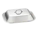 TableCraft CW2034L 16-5/8" x 13-5/8" Rectangular Domed Stainless Steel & Aluminum Lid, NSF 1 image