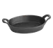 TableCraft Products CW30100 Mini Au Gratin Server, 24oz Oval Cast Iron Baking Dish, 8" x 5-5/8" x 1-1/2", Non-Stick, With Handles 1 image
