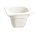 TableCraft CW360GY - 1/6 Size 1 Qt Pan, 6-1/8" x 6-3/8" x 4" Grey Aluminum, -20°F, Dishwasher Safe 1 image