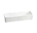 TableCraft CW4008N 3-1/4 Qt Rectangular Aluminum Bowl, 15" x 5" x 3", NSF, 1 image