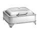 TableCraft CW40162 Electric 6-qt Chafing Dish, 16"x16"x6", 700W Heater, Stainless, Hinged Cover 1 image