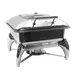 TableCraft CW40176 6-qt Fuel Chafer Dish, 16"x17-1/4"x12-3/4", Stainless, Hinged Cover, Fuel Powered 1 image