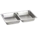 TableCraft CW40298 Food Pan, 4-1/2qt, 20-3/4" x 12-3/4", 2-1/2" Deep, Divided, Stainless Steel 1 image
