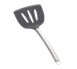 TableCraft CW403 - 14" Black Silicone Slotted Turner, Stainless Steel Handle, Wide Serving Spatula 1 image