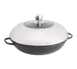 TableCraft CWDC1040 - 3-Qt 13" Induction Wok, 2-Handle, Stainless Steel, Non‑Stick, Lid Included 1 image