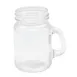 TableCraft FLBEER4 - 4-1/2 oz Square Mason Jar Glass, Dishwasher Safe, Glass - 4/Pack 1 image