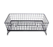 TableCraft GMT21125 Metal Serving Basket, 20-1/2" x 12" x 5", Black Powder Coated, Adjustable 1 image