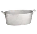 TableCraft GT2313 Beverage Tub – 4-2/5 Gal, 22.75" x 13.25" x 7.5", Oval, Galvanized Steel 1 image