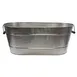 TableCraft GTSS2313 Beverage Tub, 12-3/4‑Gallon (27½" x 15" x 10¾"), Stainless Steel, Brick 1 image