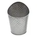 TableCraft GTSS375 French Fry Cup, 10 oz, 3-3/4" dia. x 4-3/4" H, stainless steel, brick pattern 1 image