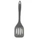 TableCraft Products H3905GY 12" Gray Silicone Slotted Turner, Heat Resistant 400°F, BPA Free 1 image
