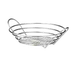 TableCraft H7175 Serving Basket, 12" Dia. x 3-1/2" H, Round, Heavy Chrome Plated, Hand Wash Only 1 image