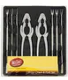 TableCraft H76984 8-Piece Seafood Kit, 2 Chrome Lobster Crackers, 6 Fork Picks - 1 Set 1 image