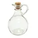 TableCraft H92000 Olive Oil Cruet Bottle, 10 oz Clear Glass, Dishwasher Safe, Cork Stopper 1 image