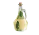 TableCraft H9222 Oil & Vinegar Cruet Bottle – 16oz Green Tint Glass, Dishwasher Safe, Cork Stopper 1 image