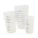 TableCraft HSMC3 Silicone Measuring Cups - 1, 2, 4 Cup, Microwave/Dishwasher Safe, 450°F - 3/Set 1 image