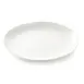 TableCraft M22 - 22" Round White Melamine Serving & Display Tray, Pebbled Pattern 1 image