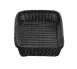 TableCraft M2493 Black Serving Basket 19" x 14" x 4" Hand-Woven Polypropylene, 150°F Heat-Resistant 1 image