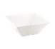 TableCraft MB125 - 6-4/5 Qt Square Melamine Bowl, 12-1/4" x 12-1/4" x 5" White Dishwasher Safe, 212°F 1 image