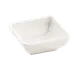 TableCraft MB21 - Frostone Square Sauce Bowl, 2 oz, 3" White Melamine, Temp Safe to 212°F 1 image