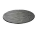 TableCraft MG13 Round Tray, 13" Diameter, Black Slate Melamine, Heat Safe to 212°F, Dishwasher Safe 1 image