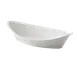 TableCraft MGMT2412 - 6 Quart Oblong White Melamine Bowl, 24" x 13" x 5.5", Dishwasher Safe - 1/Each 1 image