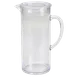 TableCraft Products PP321 2-Quart Clear SAN Plastic Pitcher with Lid Dishwasher Safe BPA‑Free 1 image