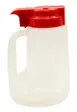 TableCraft PP32R Syrup Pourer, 32oz Red, 4-1/2" x 3-3/4" x 7-1/4", BPA-Free, Dishwasher Safe 1 image
