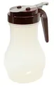 TableCraft PP410B Syrup Pourer – 10oz Teardrop, Chrome‑Plated Top, BPA‑Free Polypropylene Jar 1 image