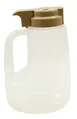 TableCraft PP48BE Syrup Pourer - 48 oz, 5-1/4" x 4-1/2" x 8", Beige, BPA-Free, Polypropylene 1 image