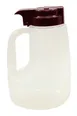 TableCraft PP48M Syrup Pourer - 48 oz, 5-1/4" x 4-1/2" x 8", Maroon, BPA-Free Polypropylene 1 image