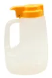 TableCraft PP48Y - 48 oz Yellow Syrup Dispenser, 5-1/4" x 4-1/2" x 8" Plastic, BPA-Free, USA 1 image