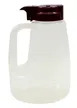 TableCraft PP64M Syrup Pourer - 64 oz, 5-3/4" x 6-3/4" x 9", Maroon, Polypropylene, BPA-Free, USA 1 image
