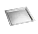 TableCraft R1616 Stainless Steel Square Serving Tray, 16" x 16", 18/8, Dishwasher Safe, Rice Pattern 1 image