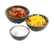 TableCraft RAM3RBK - 3oz Black Melamine Ramekin, Ribbed, Round, 158°F Safe, Dishwasher‑Ready 2 image