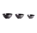 TableCraft RAM3RBK - 3oz Black Melamine Ramekin, Ribbed, Round, 158°F Safe, Dishwasher‑Ready 1 image