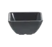 TableCraft RAMS3BK - 3oz Black Melamine Square Ramekin, Ribbed, NSF, Dishwasher Safe, 158°F/70°C 1 image