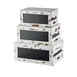 TableCraft RCBCRATE2 - 3‑Piece Chalkboard Display Riser Set, White Wood, 12.625”×8.25” – 16.5”×11.75” 1 image