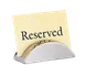 TableCraft RCH21 Menu Card Holder – 2" × 1-1/4", 3" Height, Stainless Steel, 1-4" Width 1 image