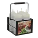 TableCraft SBC4 Organizer, 4‑Section Caddy, 7‑3/4" x 7‑1/4" x 4‑3/4", Finish, 16 oz, Carry Handle 1 image