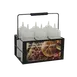 TableCraft SBC6 - 6-Section Black Metal Caddy 11" x 6-3/4" x 5-1/2", 16 oz, Handle - 1 Pair 1 image