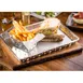 TableCraft SCB965 Stainless Steel 9" x 6-1/2" x 1-1/4" Rectangular Tray, Brushed, Dishwasher Safe 2 image